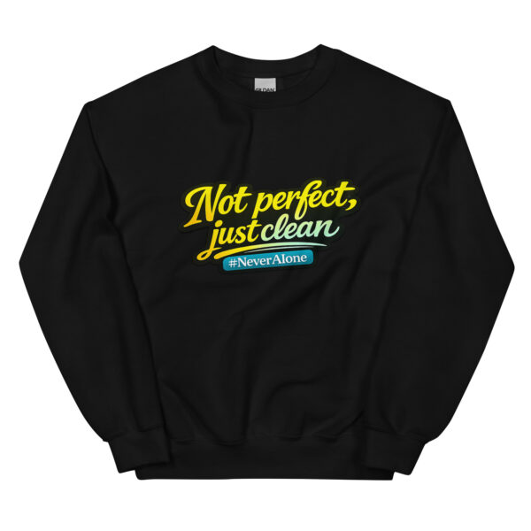 Not perfect, just clean Sweatshirt