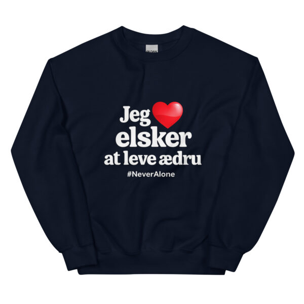 unisex-crew-neck-sweatshirt-navy-front-69f33d9668dc4.jpg Jeg elsker Ædru Sweatshirt