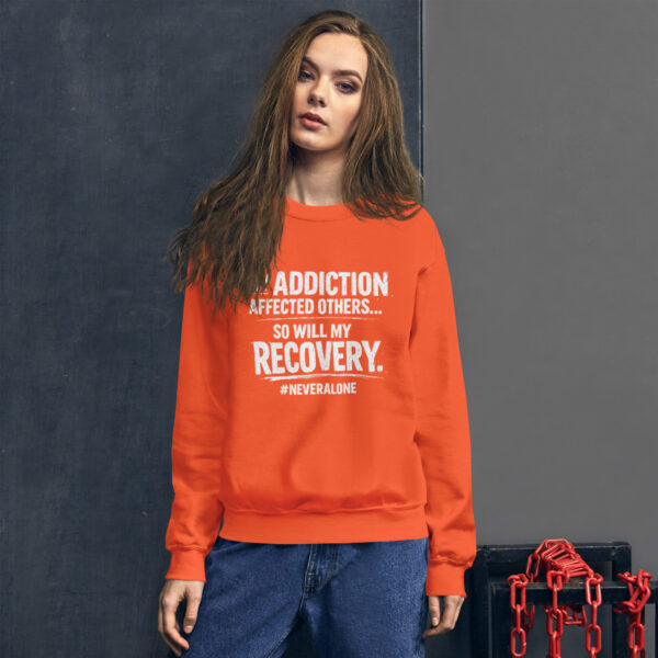 unisex-crew-neck-sweatshirt-orange-front-69e3ca9d6076e.jpg My ADDICTION Sweatshirt
