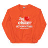 unisex-crew-neck-sweatshirt-orange-front-69f3bd1be6baf.jpg Jeg elsker Clean Sweatshirt