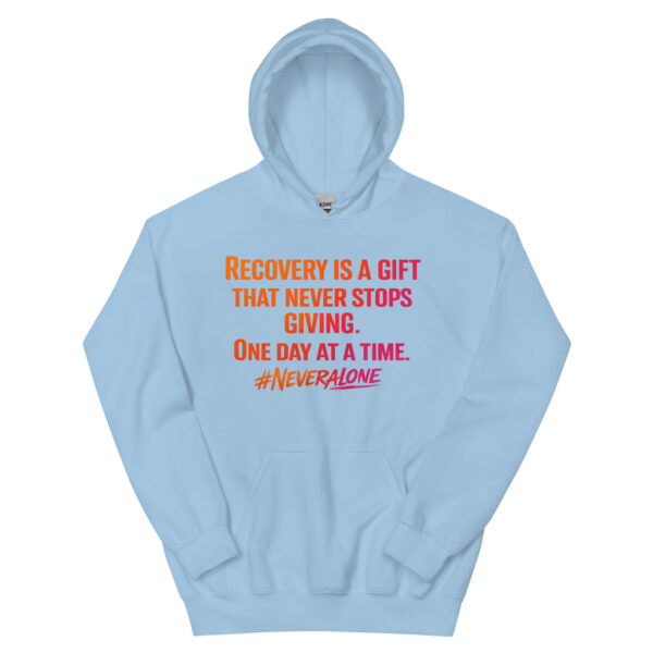 unisex-heavy-blend-hoodie-light-blue-front-69f1178dabe95.jpg Recovery is a gift Hoodie
