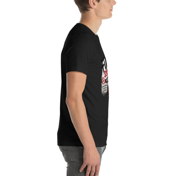 unisex-staple-t-shirt-black-right-69f07a9a25de9.jpg Fuck systemet t-shirt
