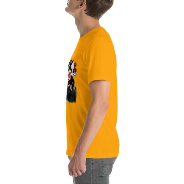 unisex-staple-t-shirt-gold-left-69f07a9ad1c91.jpg Fuck systemet t-shirt
