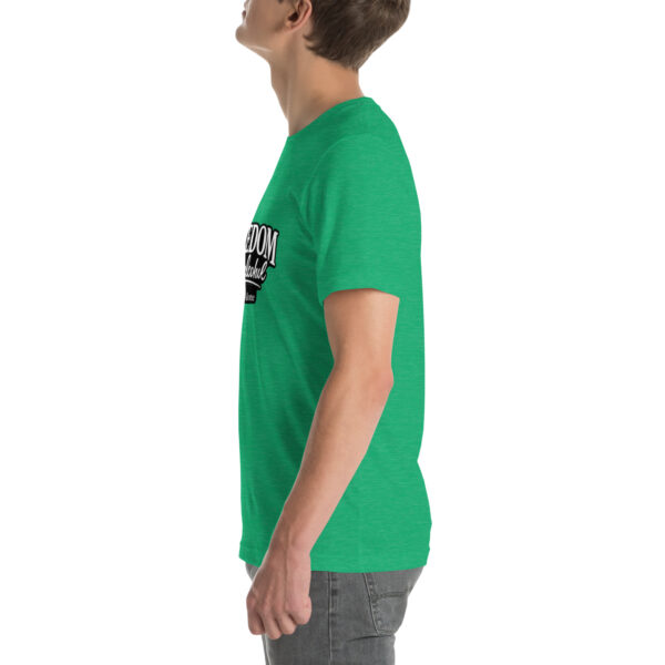 unisex-staple-t-shirt-heather-kelly-left-69e12cb7e99fe.jpg Freedom is my alcohol 1 t-shirt