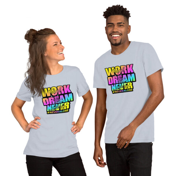 unisex-staple-t-shirt-light-blue-front-69e9e0ccdaf84.jpg work hard t-shirt