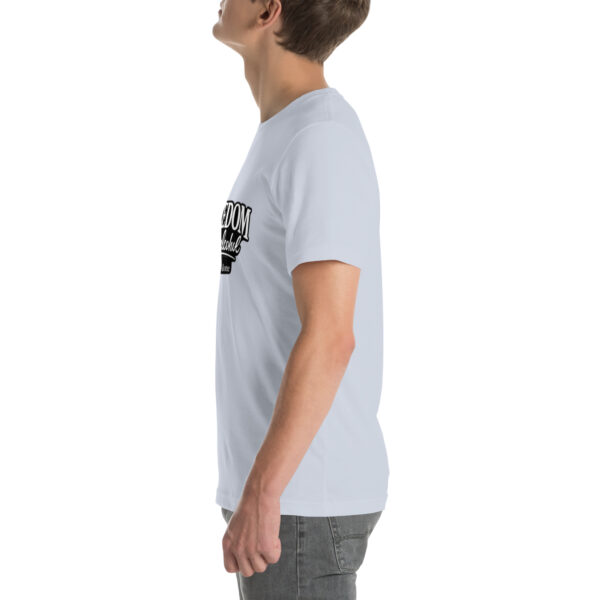 unisex-staple-t-shirt-light-blue-left-69e12cb9085ed.jpg Freedom is my alcohol 1 t-shirt