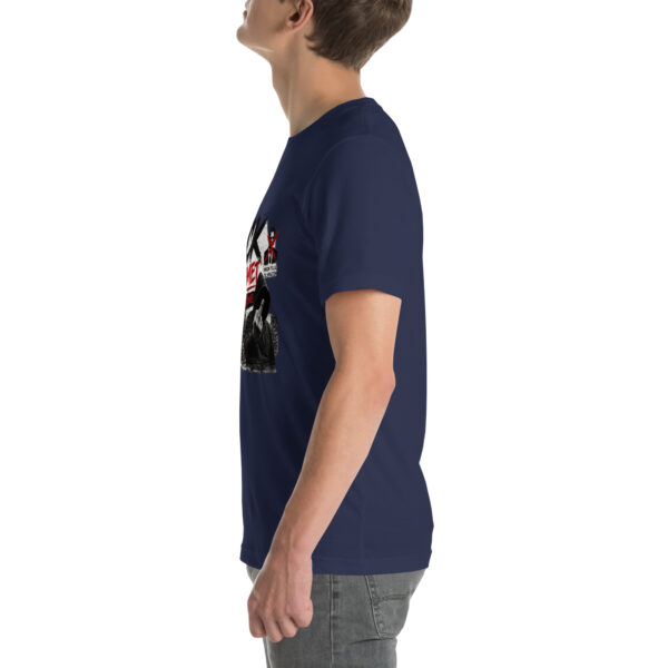 unisex-staple-t-shirt-navy-left-69f07a9a300c4.jpg Fuck systemet t-shirt