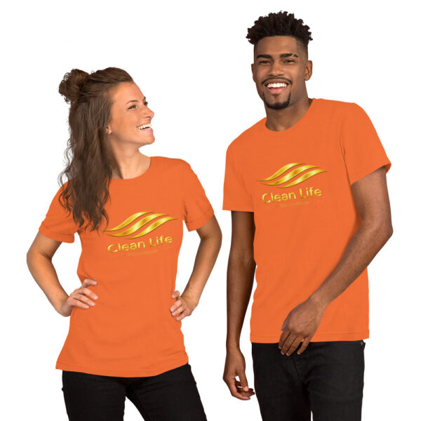 unisex-staple-t-shirt-orange-front-69e3b7c003178.jpg Clean Life t-shirt