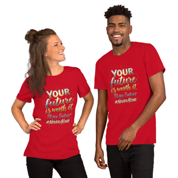 unisex-staple-t-shirt-red-front-69ea63f5ca837.jpg your future t-shirt