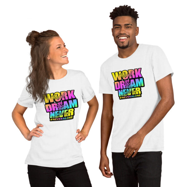 unisex-staple-t-shirt-white-front-69e9e0cce8631.jpg work hard t-shirt