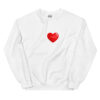 unisex-crew-neck-sweatshirt-white-front-6a09b184dd4ee.jpg I LOVE LIVING SOBER Sweatshirt