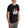 I LOVE LIVING SOBER t-shirt