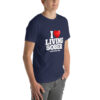 I LOVE LIVING SOBER t-shirt