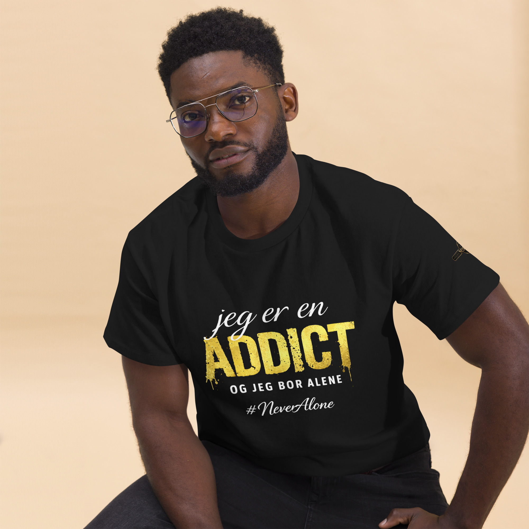jeg er en Addict t-shirt - Billede 2