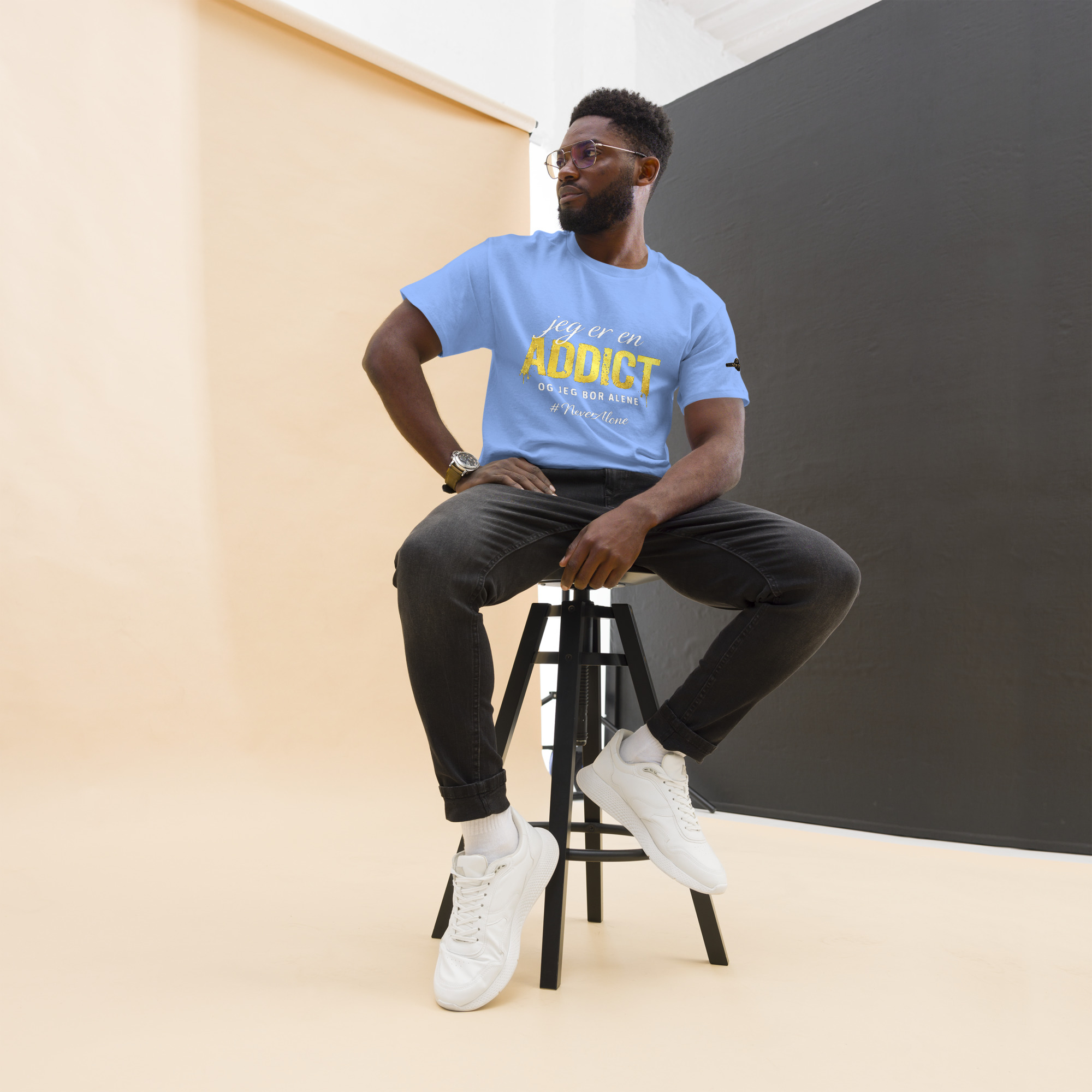 jeg er en Addict t-shirt - Billede 15