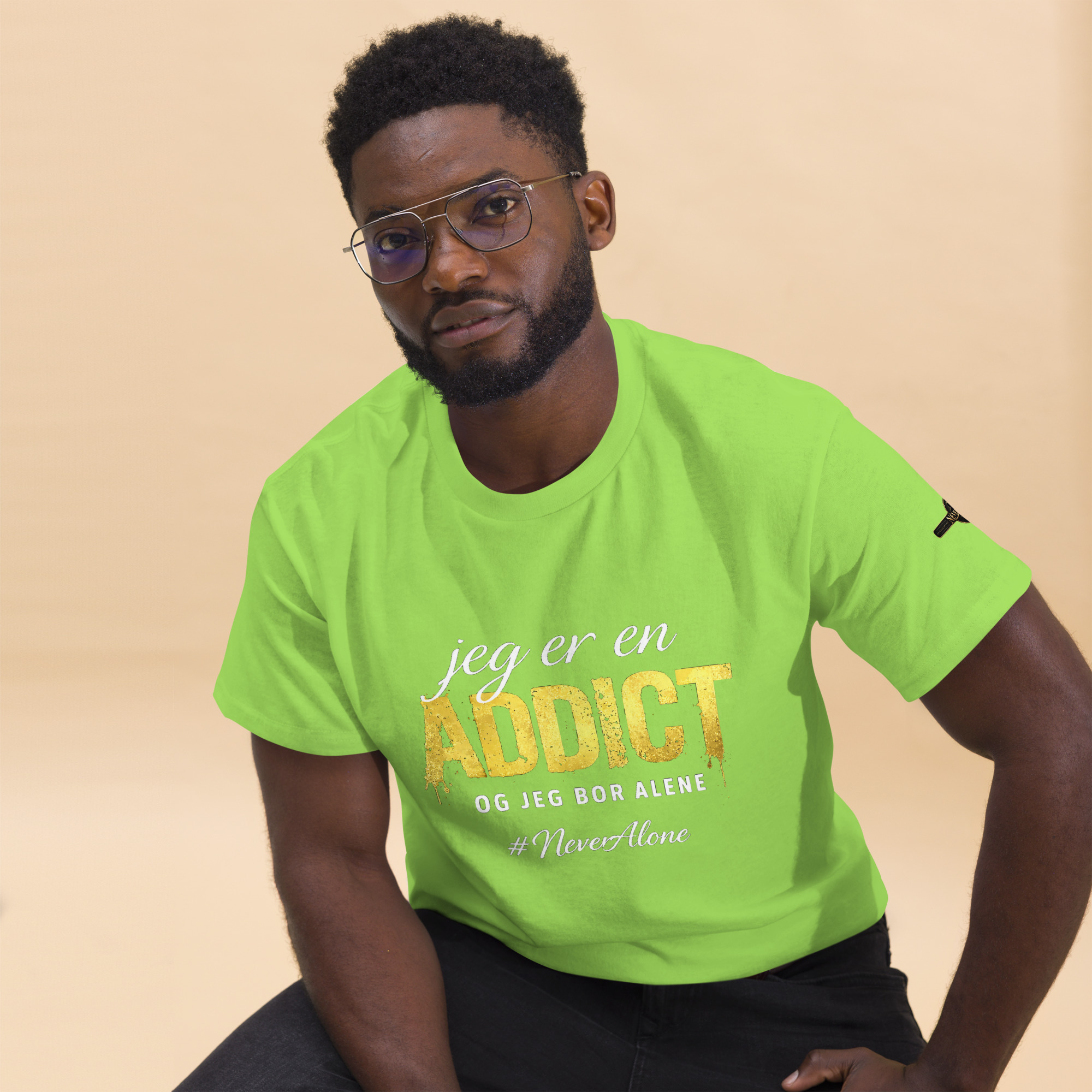 jeg er en Addict t-shirt - Billede 20