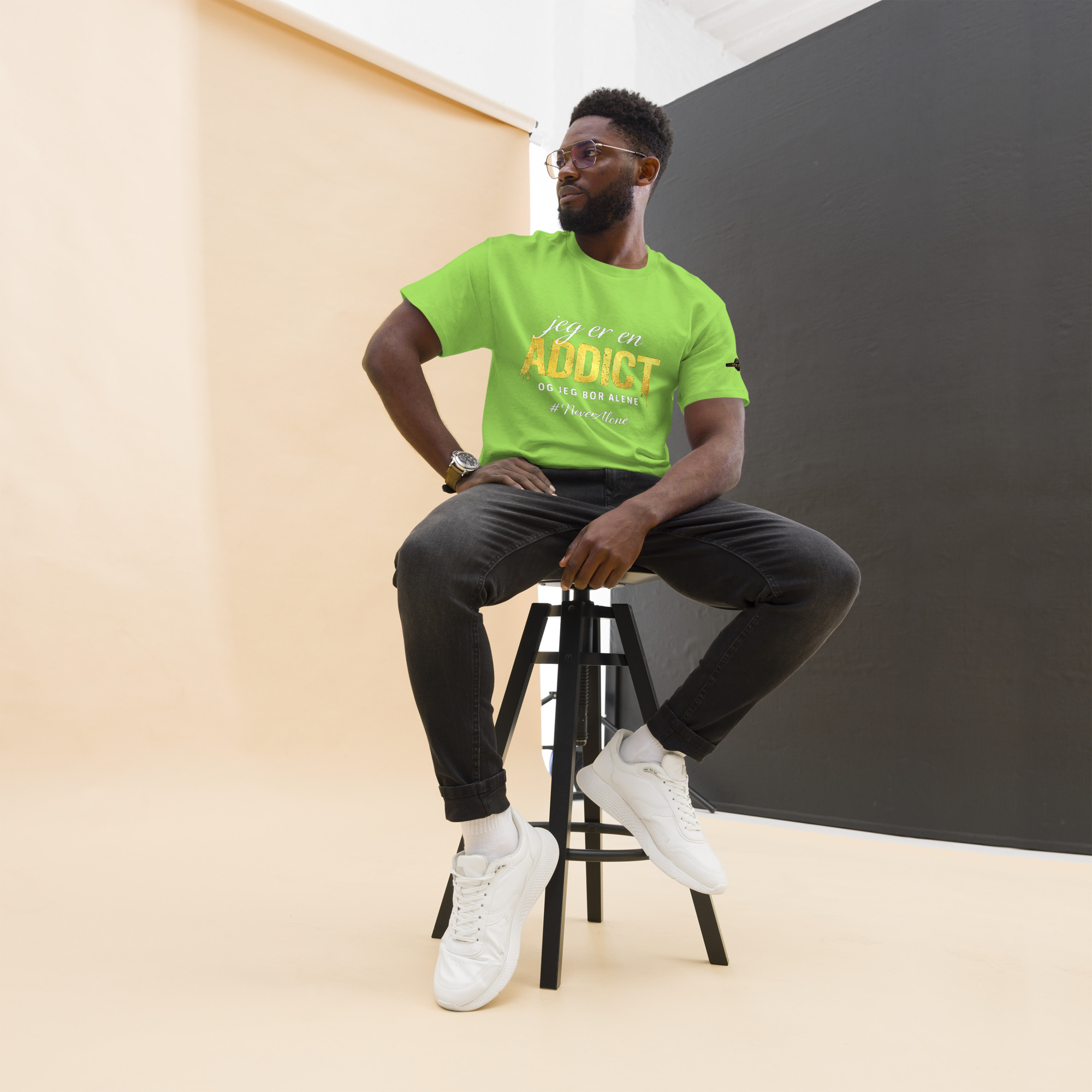 jeg er en Addict t-shirt - Billede 19