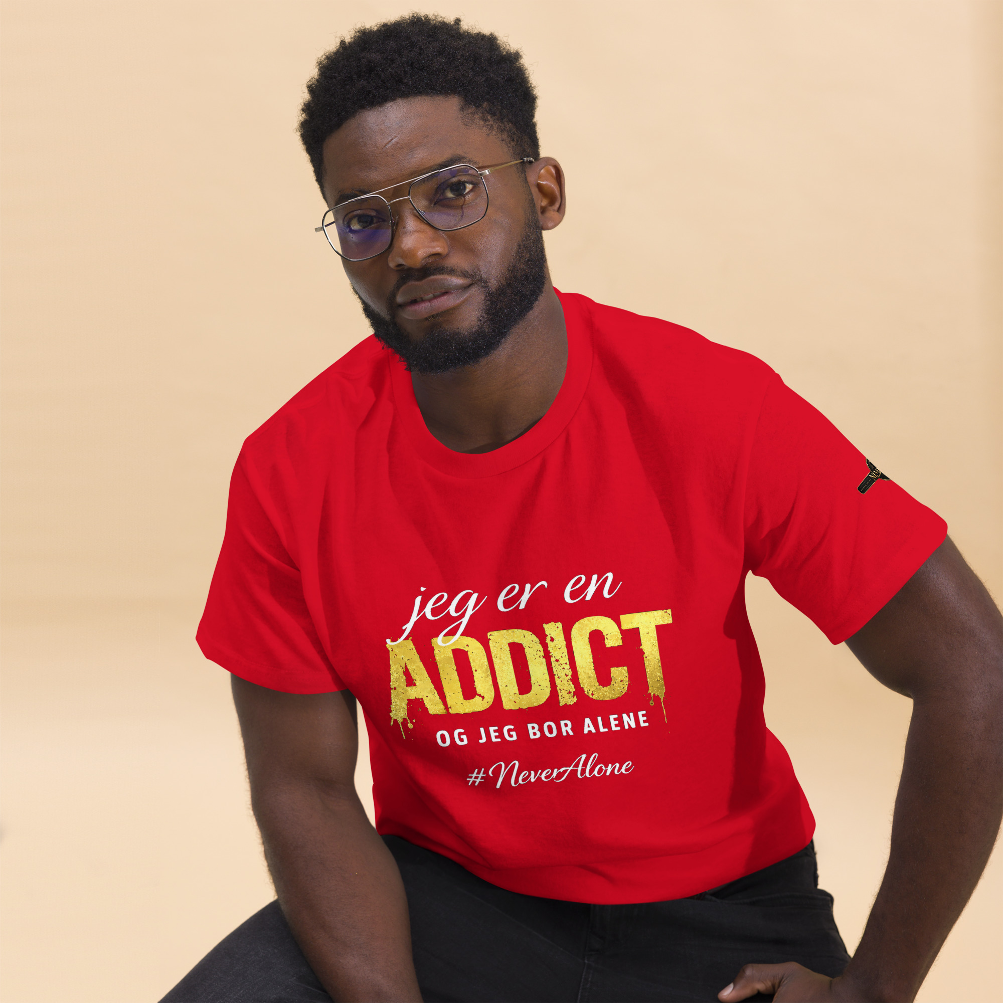 jeg er en Addict t-shirt - Billede 6