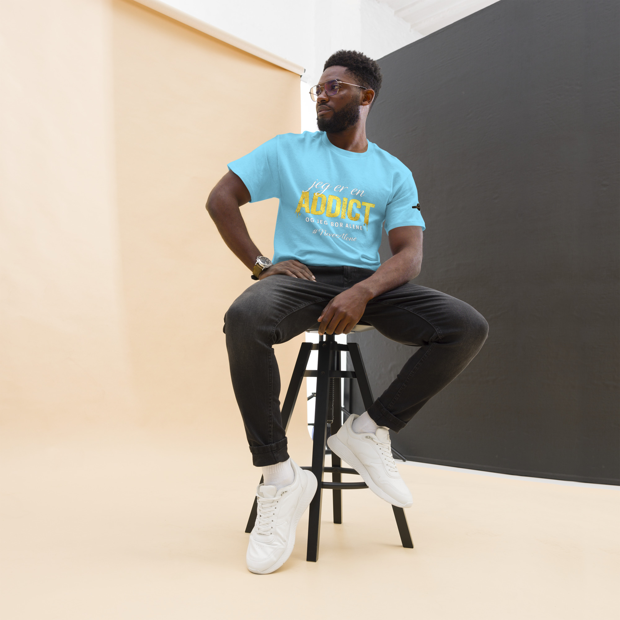 jeg er en Addict t-shirt - Billede 21