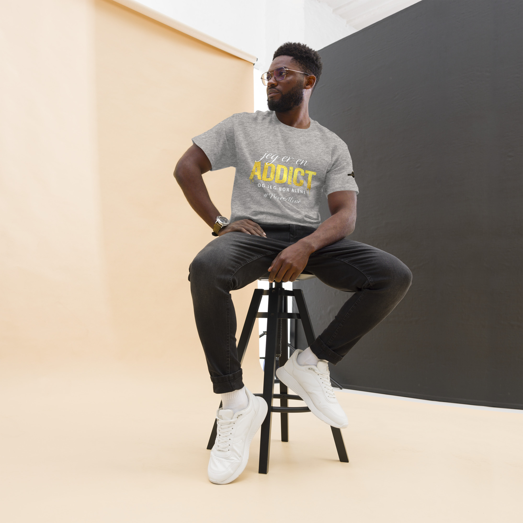 jeg er en Addict t-shirt - Billede 17