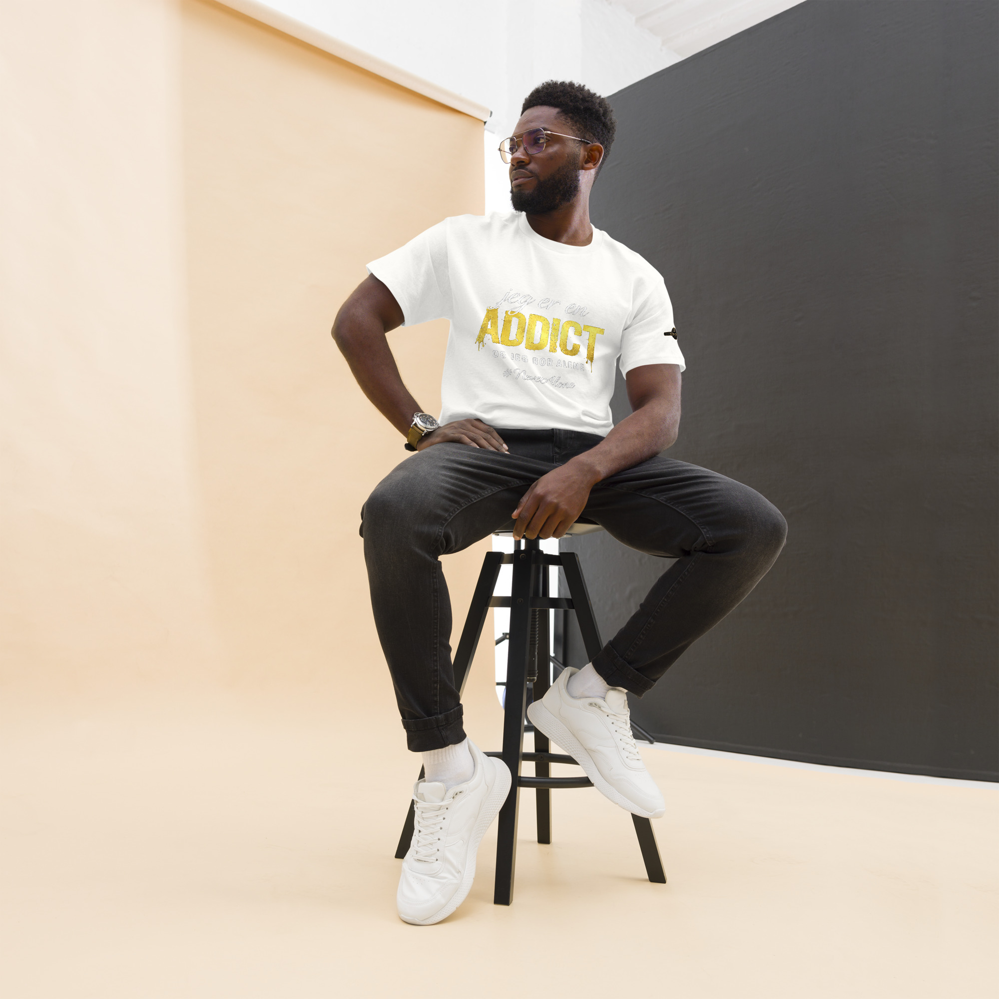 jeg er en Addict t-shirt - Billede 23