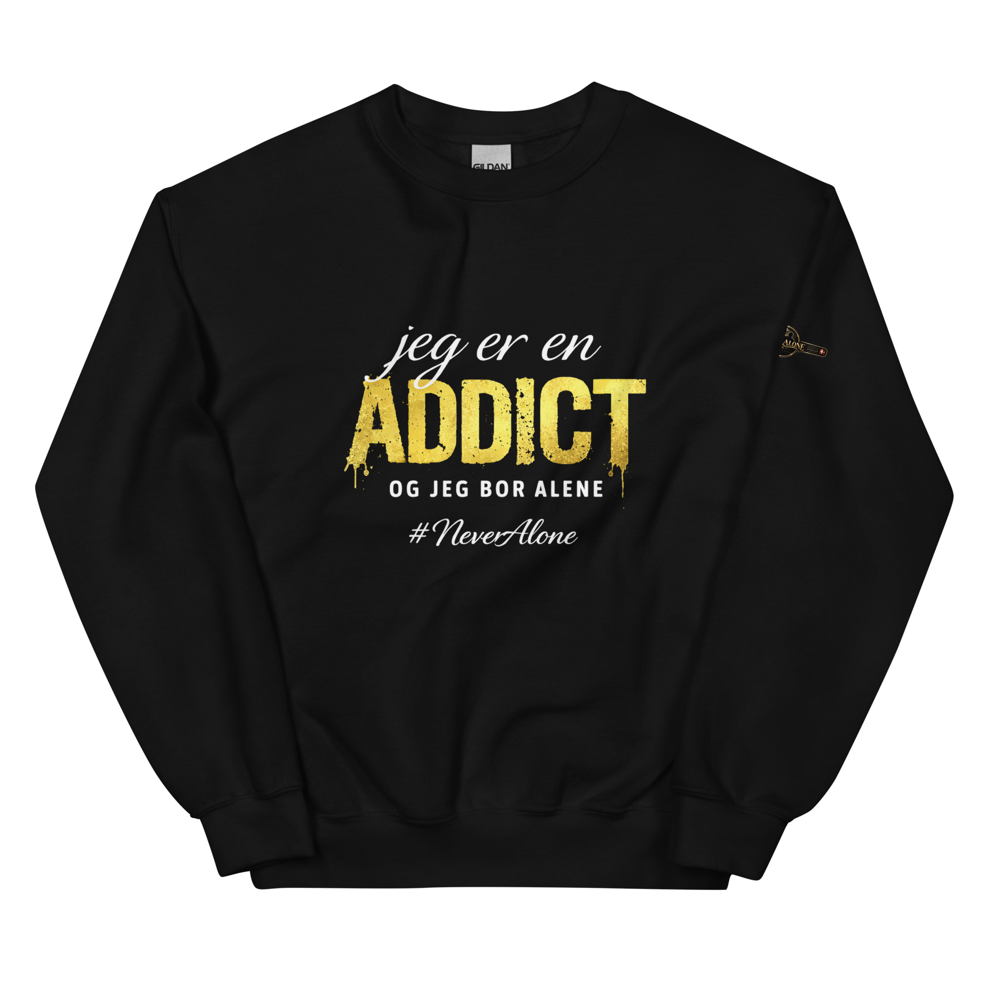 jeg er en Addict Sweatshirt - Billede 2