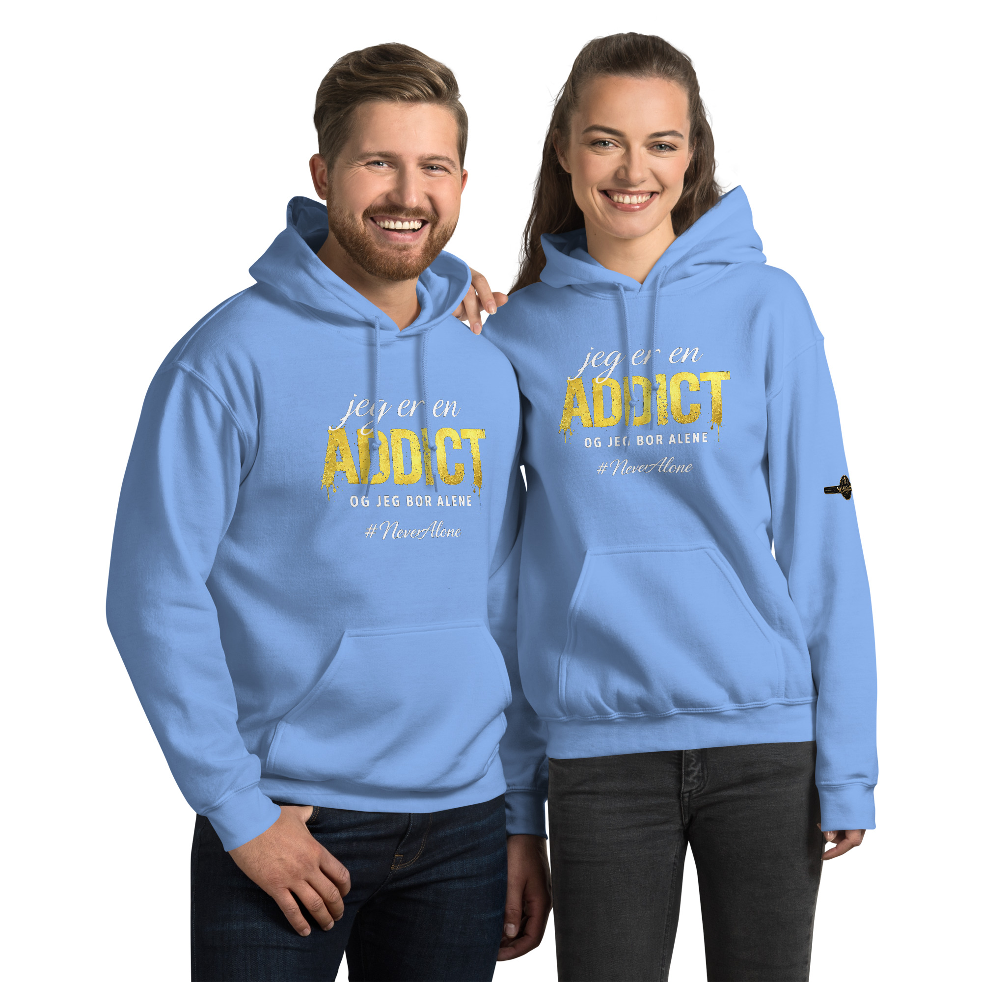 jeg er en addict Hoodie - Billede 9