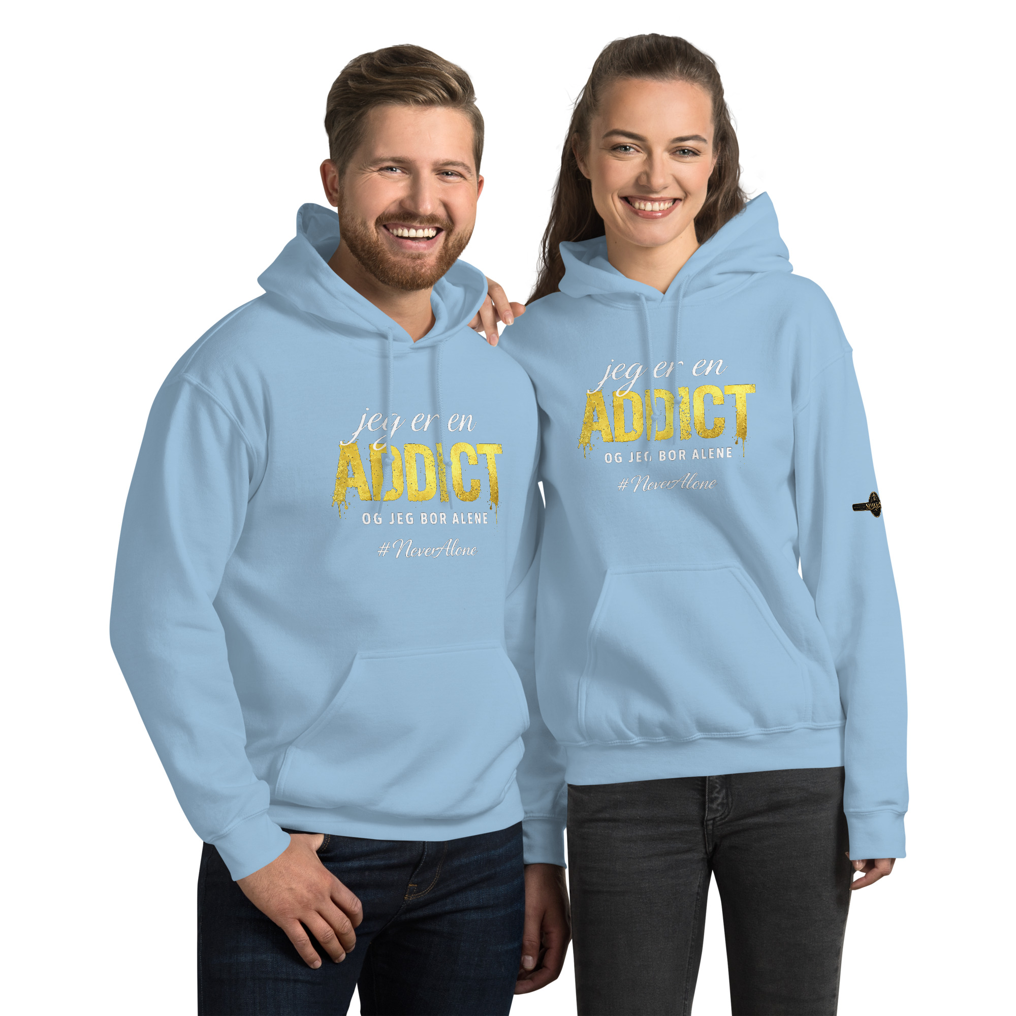 jeg er en addict Hoodie - Billede 10