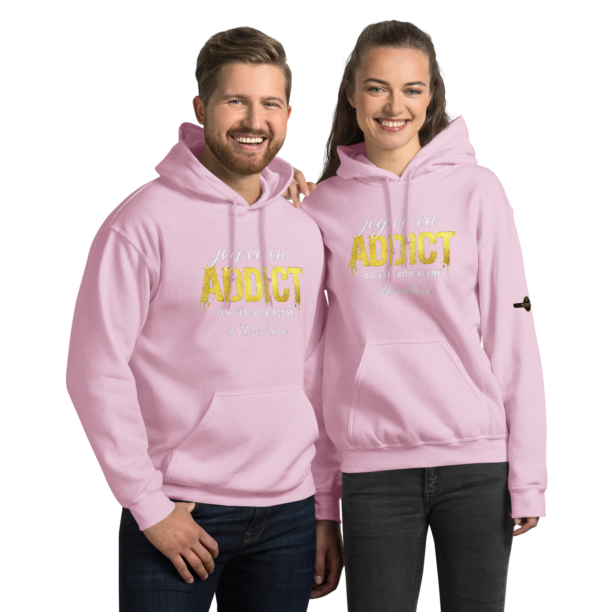 jeg er en addict Hoodie - Billede 11