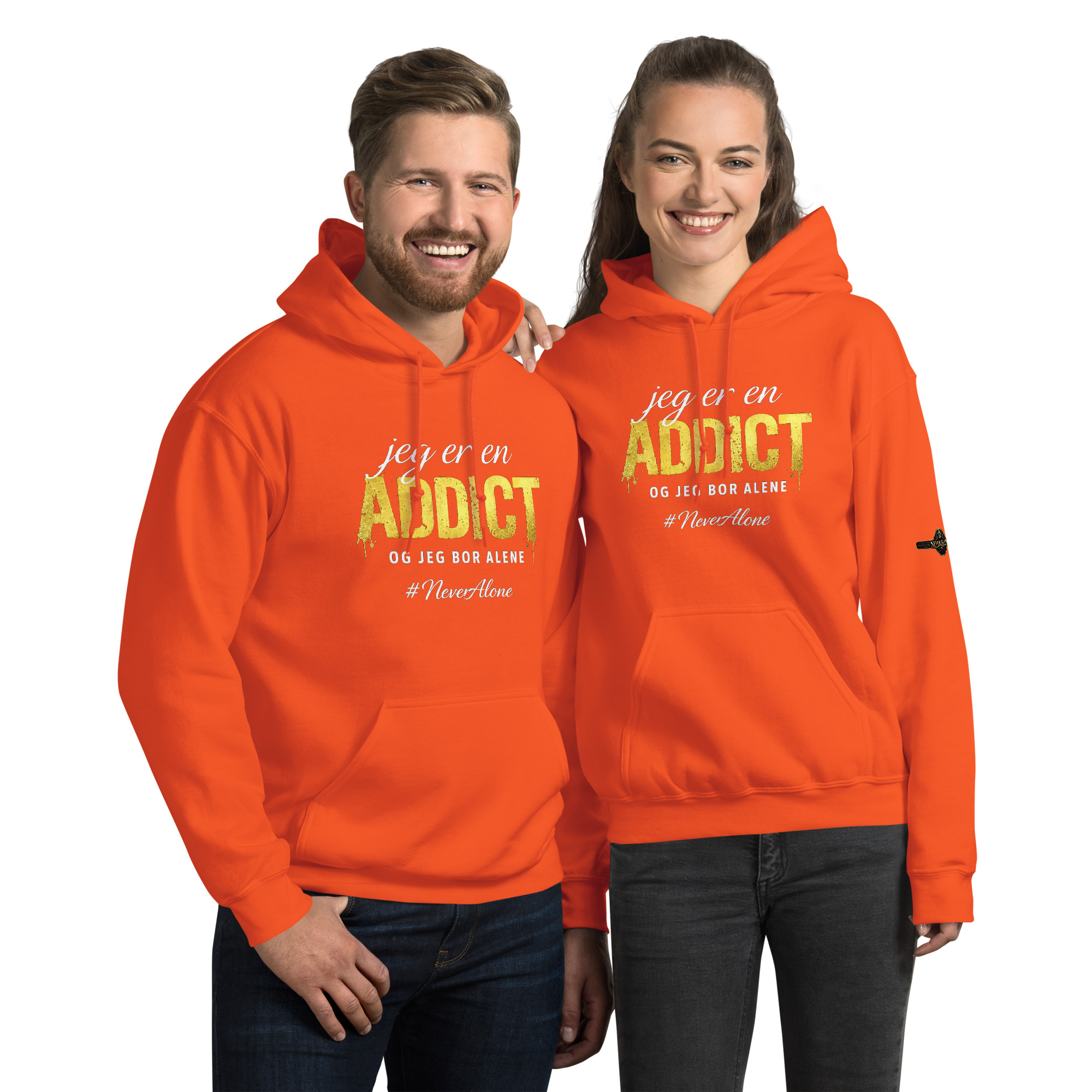 jeg er en addict Hoodie - Billede 7