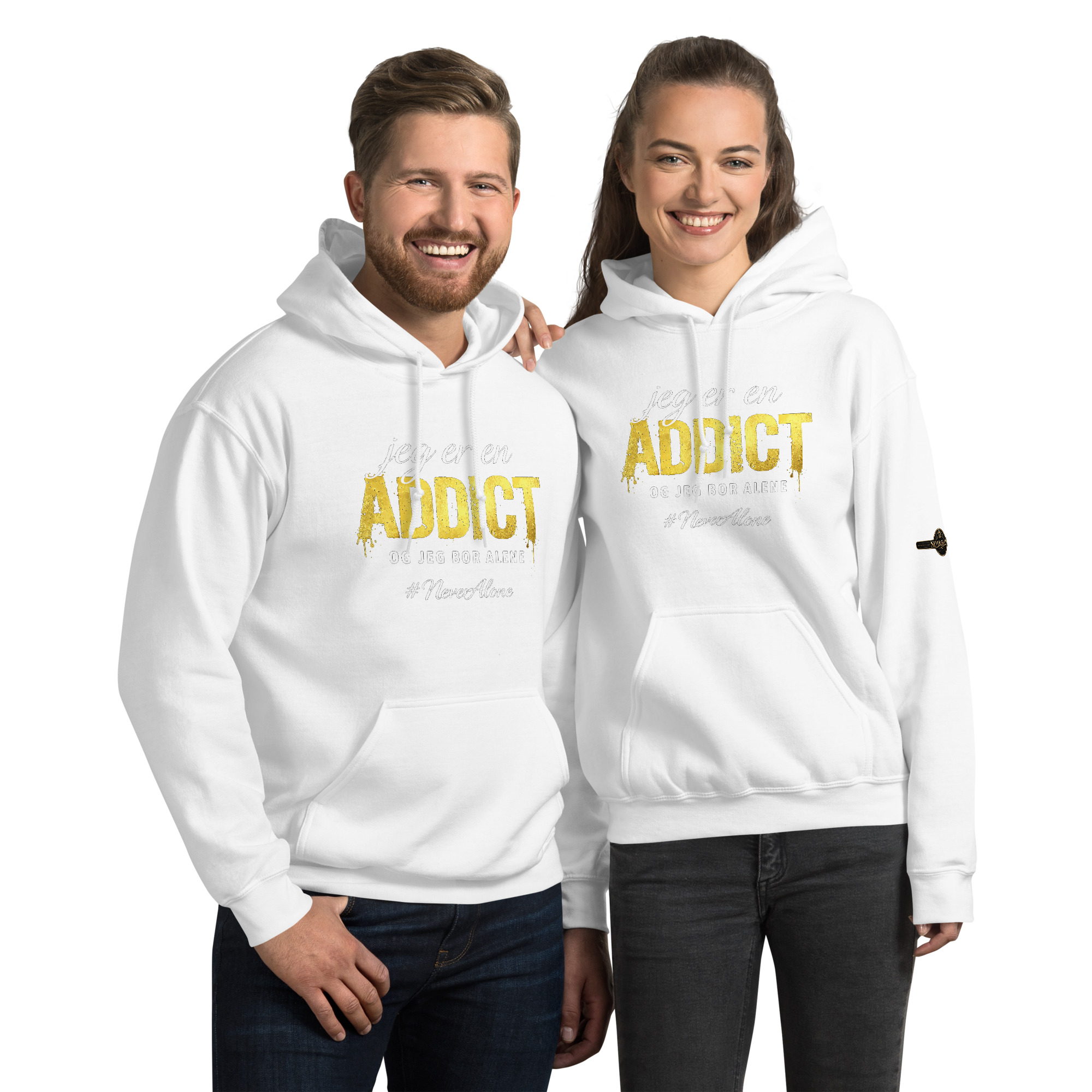 jeg er en addict Hoodie - Billede 12