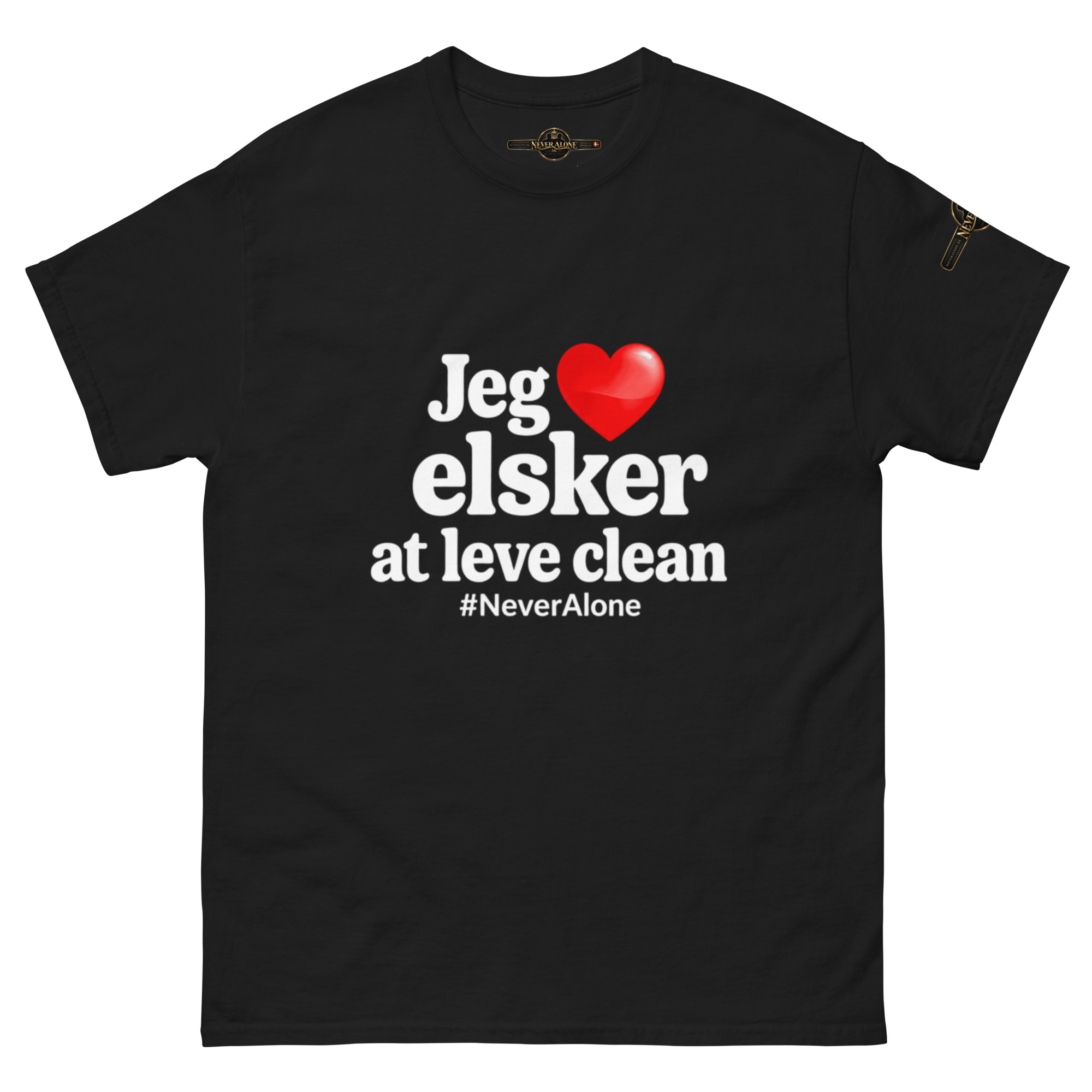 jeg elsker og leve clean t-shirt - Billede 4