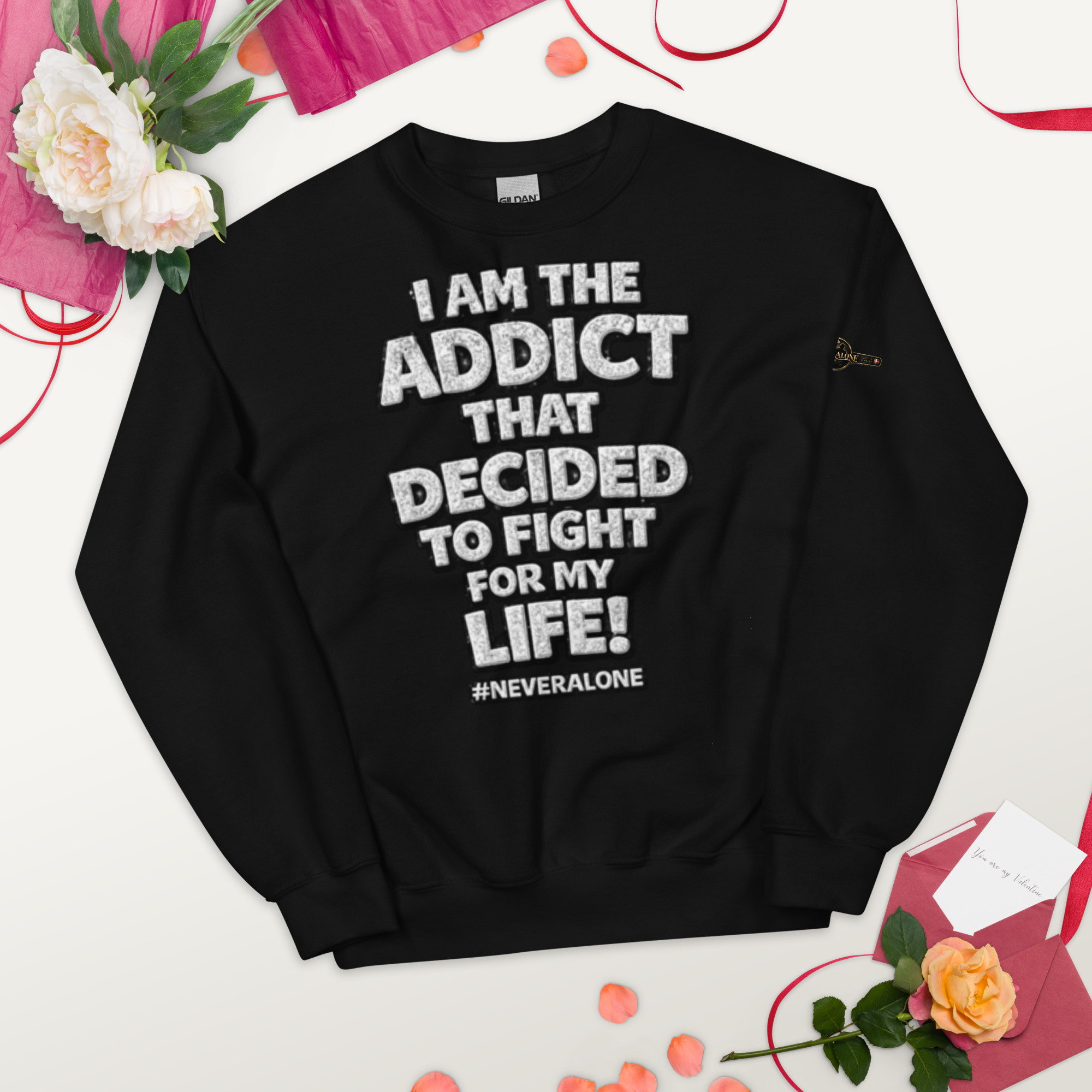 i am The addict Sweatshirt - Billede 3