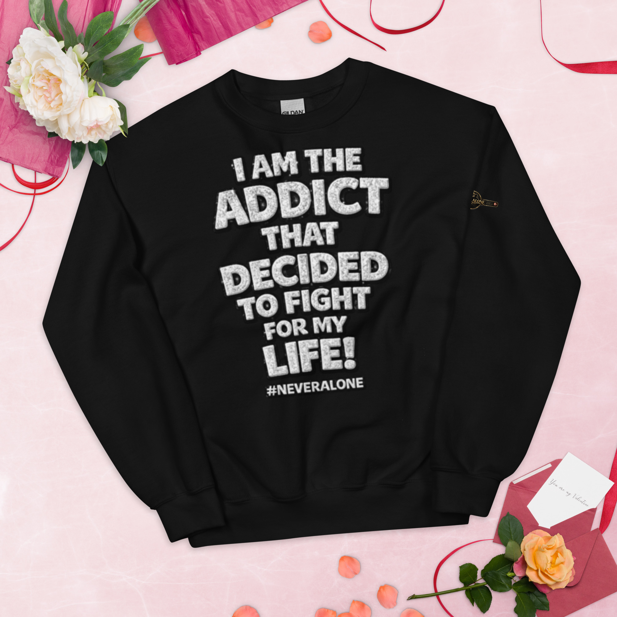 i am The addict Sweatshirt - Billede 2