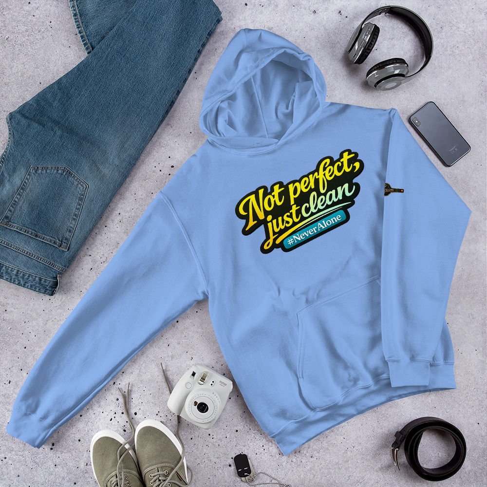 Not perfect, just clean Hoodie - Billede 6
