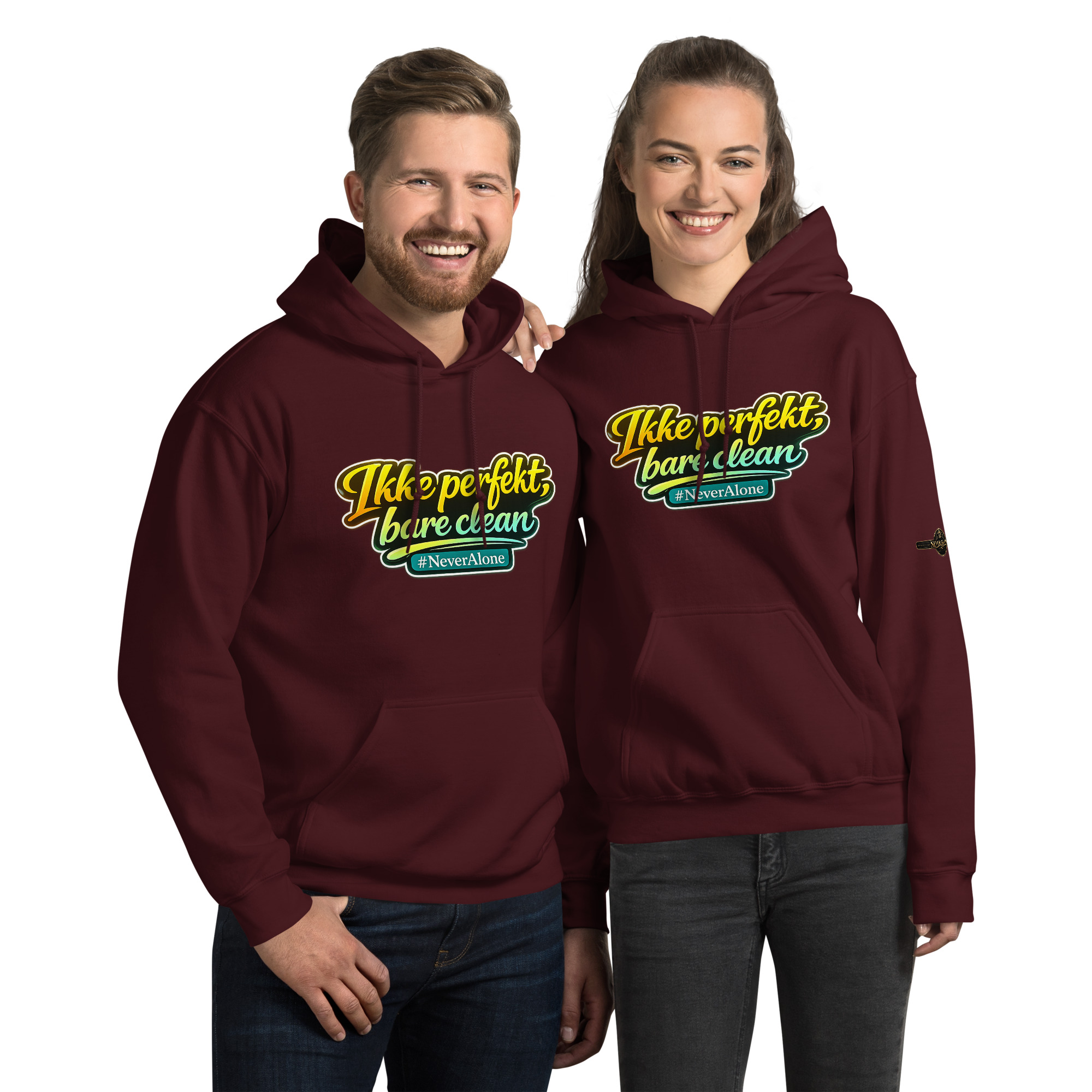 Ikke perfekt, bare clean Hoodie - Billede 2