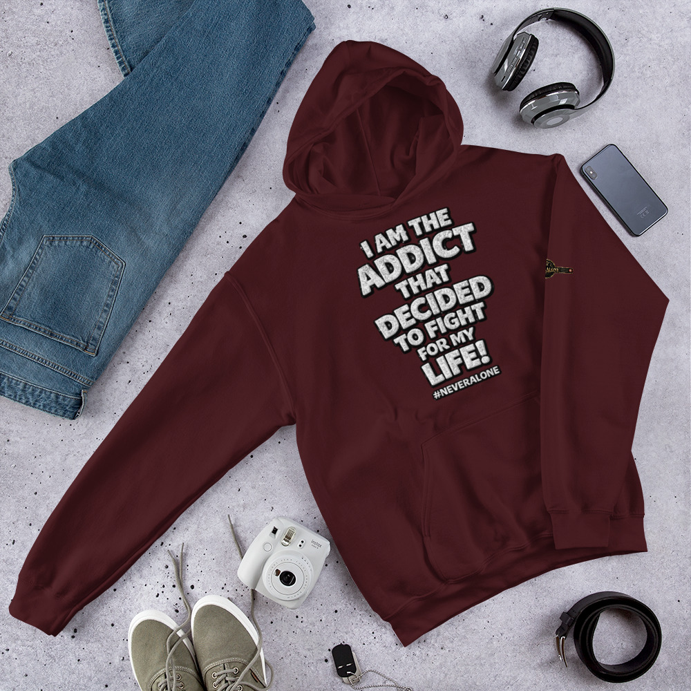i am The addict Hoodie - Billede 2