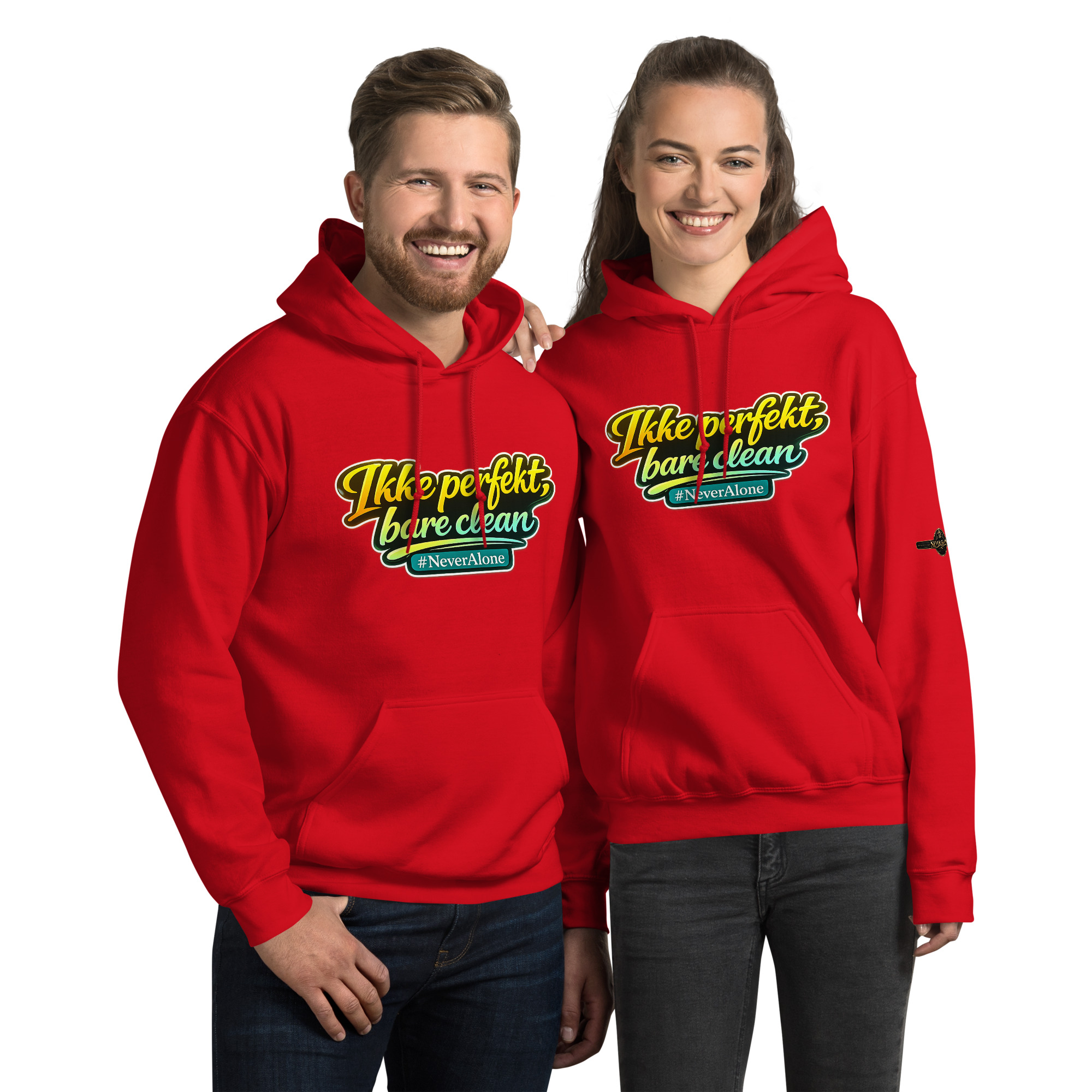 Ikke perfekt, bare clean Hoodie - Billede 3