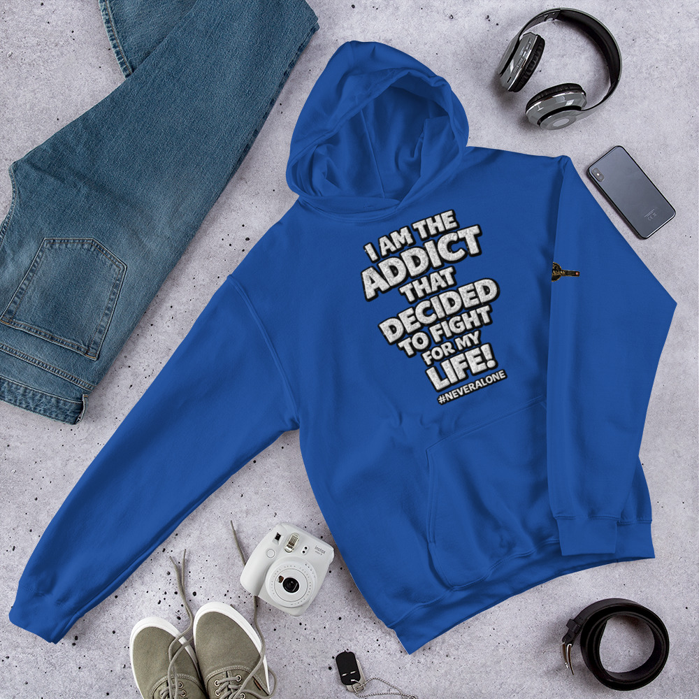 i am The addict Hoodie - Billede 4