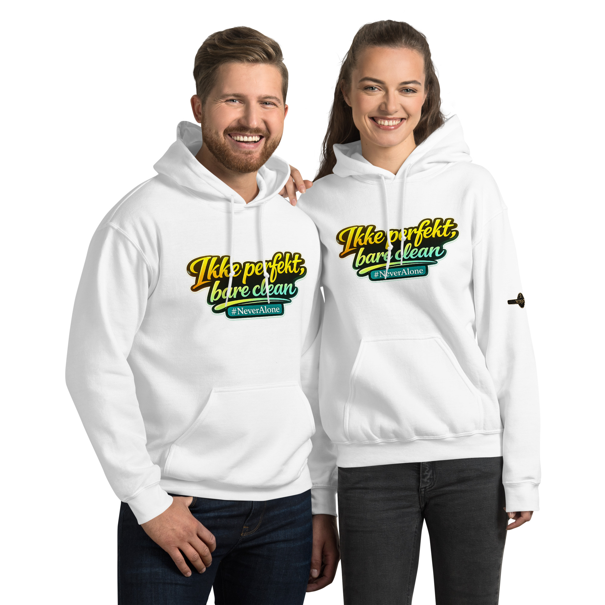 Ikke perfekt, bare clean Hoodie - Billede 8