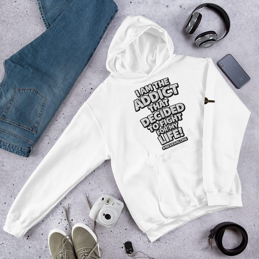 i am The addict Hoodie - Billede 8